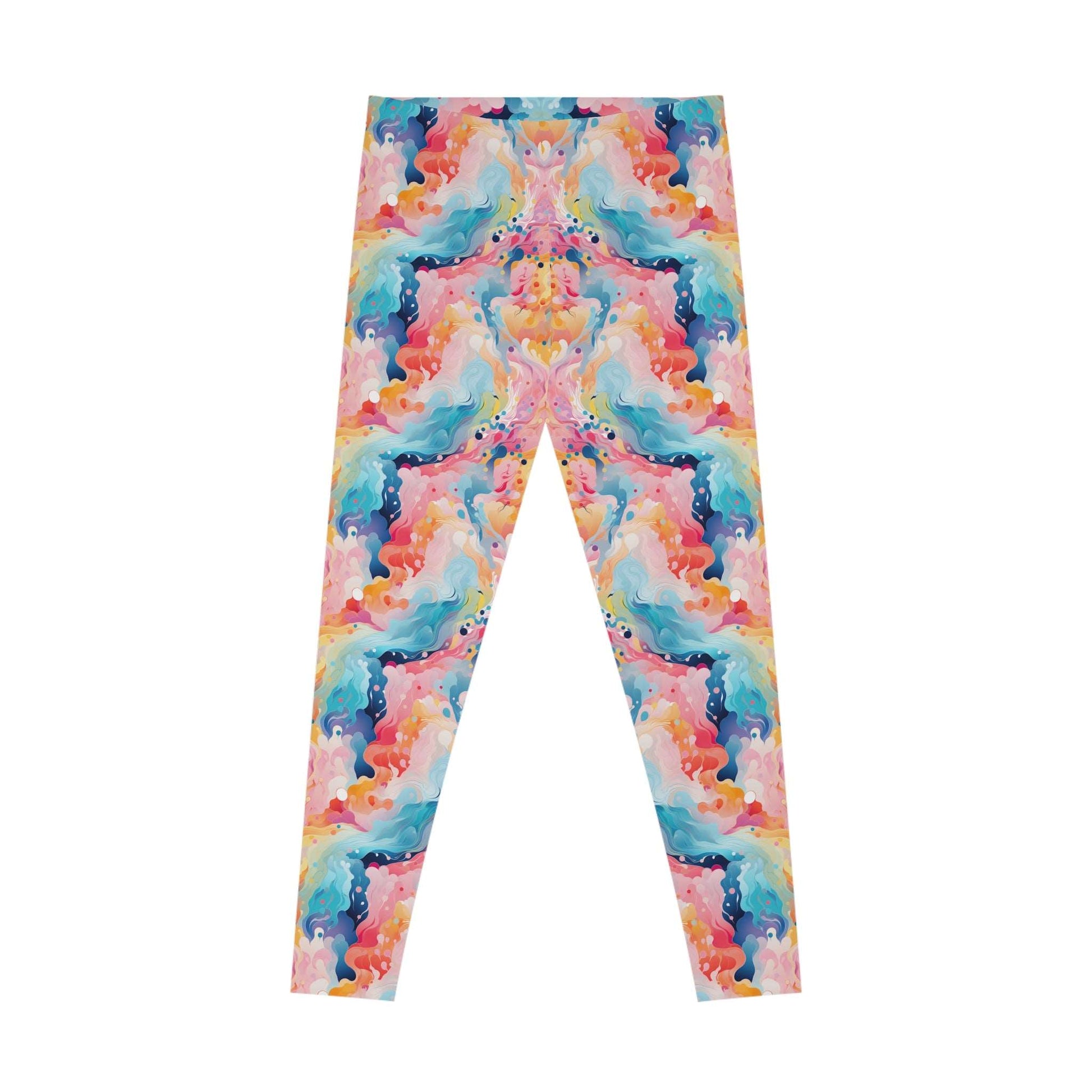 Colorful Hypnotic Leggings - Vibrant Style for Active Women