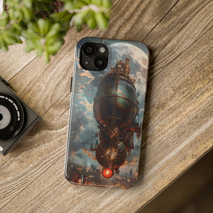 Steampunk Adventure Phone Case for iPhone - Lightweight, Impact Resistant, Wireless Charging Compatible