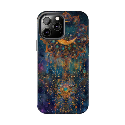 Mandala Pattern Phone Case 4 for iPhone - Lightweight, Impact Resistant, Wireless Charging Compatible