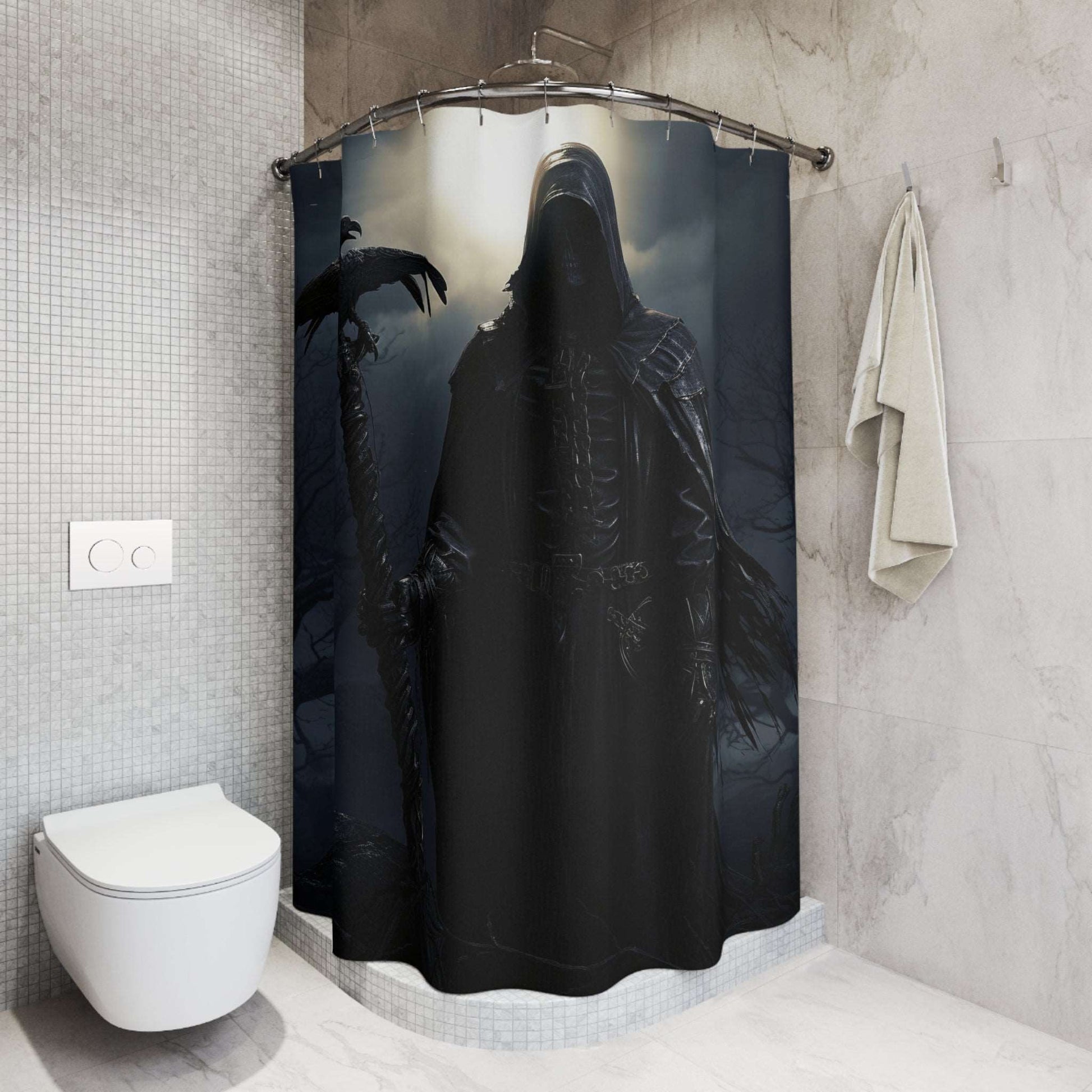 Grim Reaper Shower Curtain | Halloween Shower Curtain