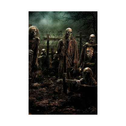 Zombie Apocalypse Poster, Zombie Poster, Halloween Decor for your home, Halloween Art, Zombie Art, Happy Halloween