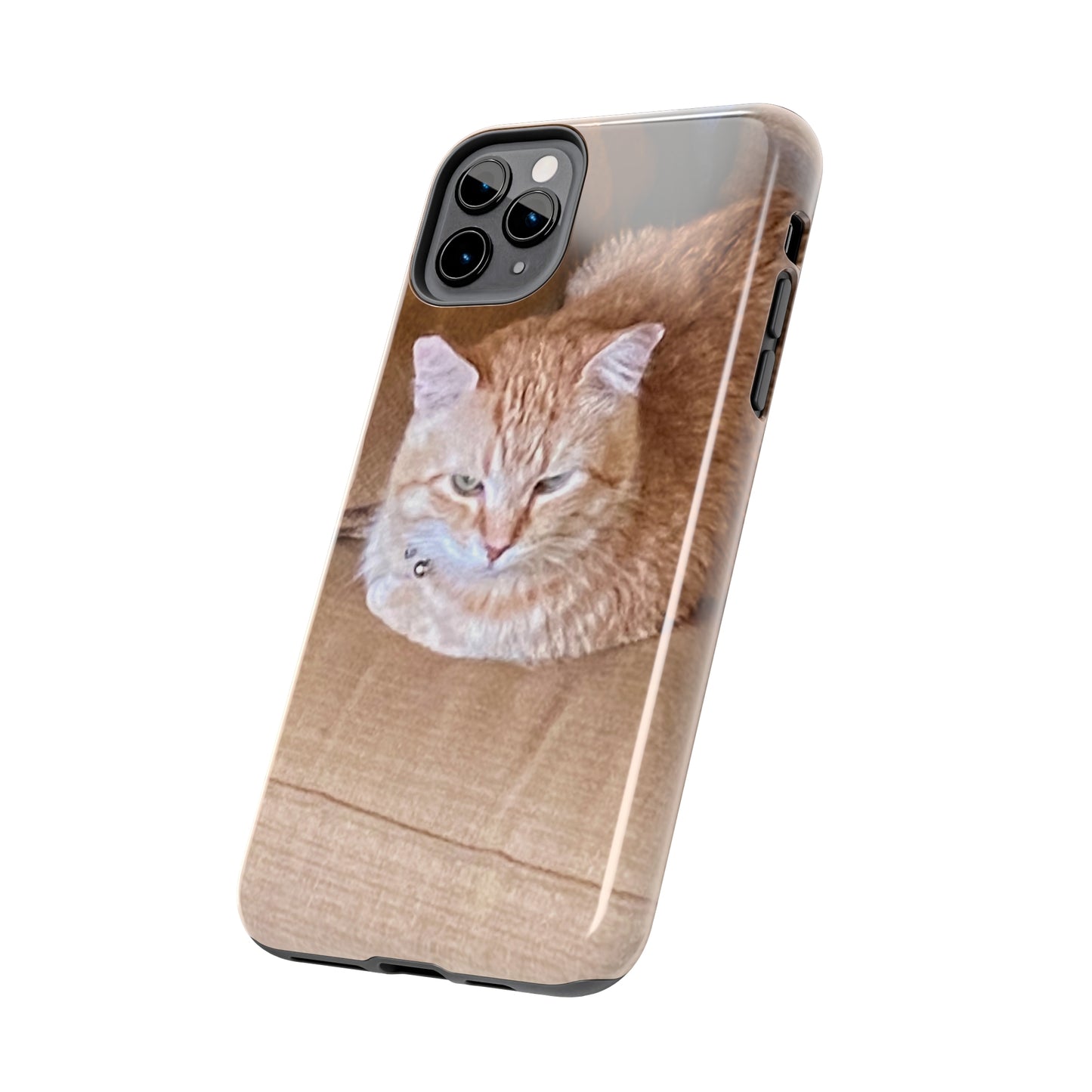 Alfred the Cat's "Couch Potato" Phone Case for iPhone - Lightweight, Impact Resistant, Wireless Charging Compatible