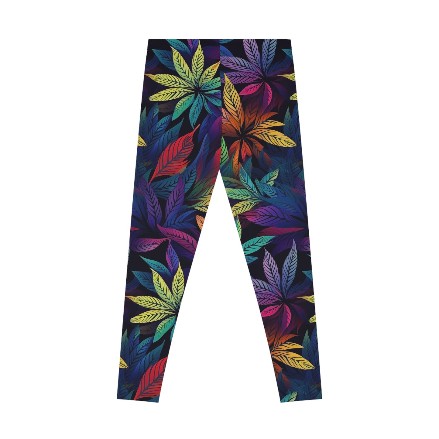 Weed Leaf Stretchy Leggings