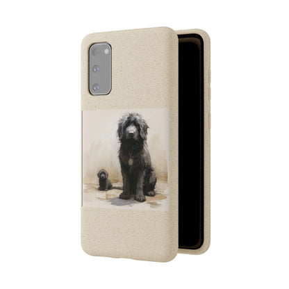 Biodegradable Custom Pet Phone Case, Dog iPhone Case, Doodle Phone Case, Newfypoo, Puppy phone case-AI phone case-AI By AJ