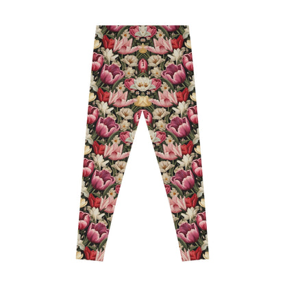 Tulip Flower Leggings - Elegant Comfort for Everyday Style