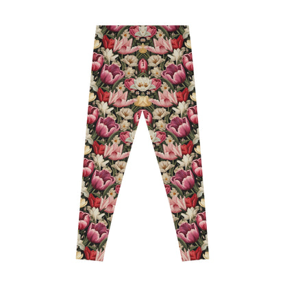 Tulip Flower Leggings - Elegant Comfort for Everyday Style