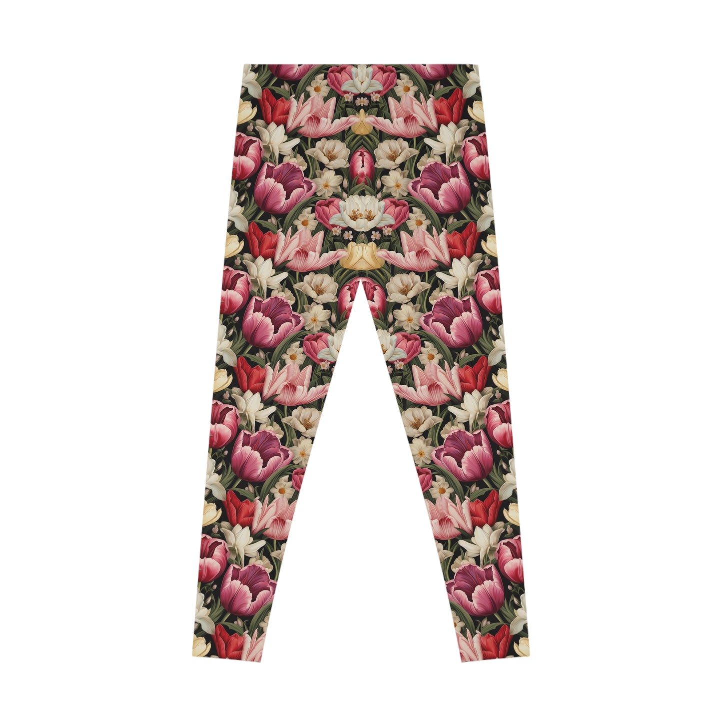 Tulip Flower Leggings - Elegant Comfort for Everyday Style