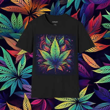 Marijuana T-Shirt - Psychedelic Leaf