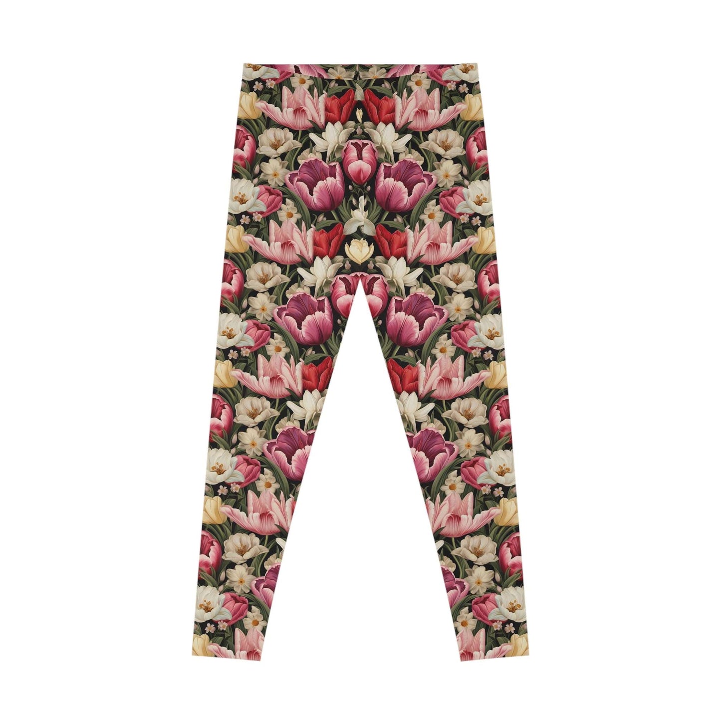 Tulip Flower Leggings - Elegant Comfort for Everyday Style