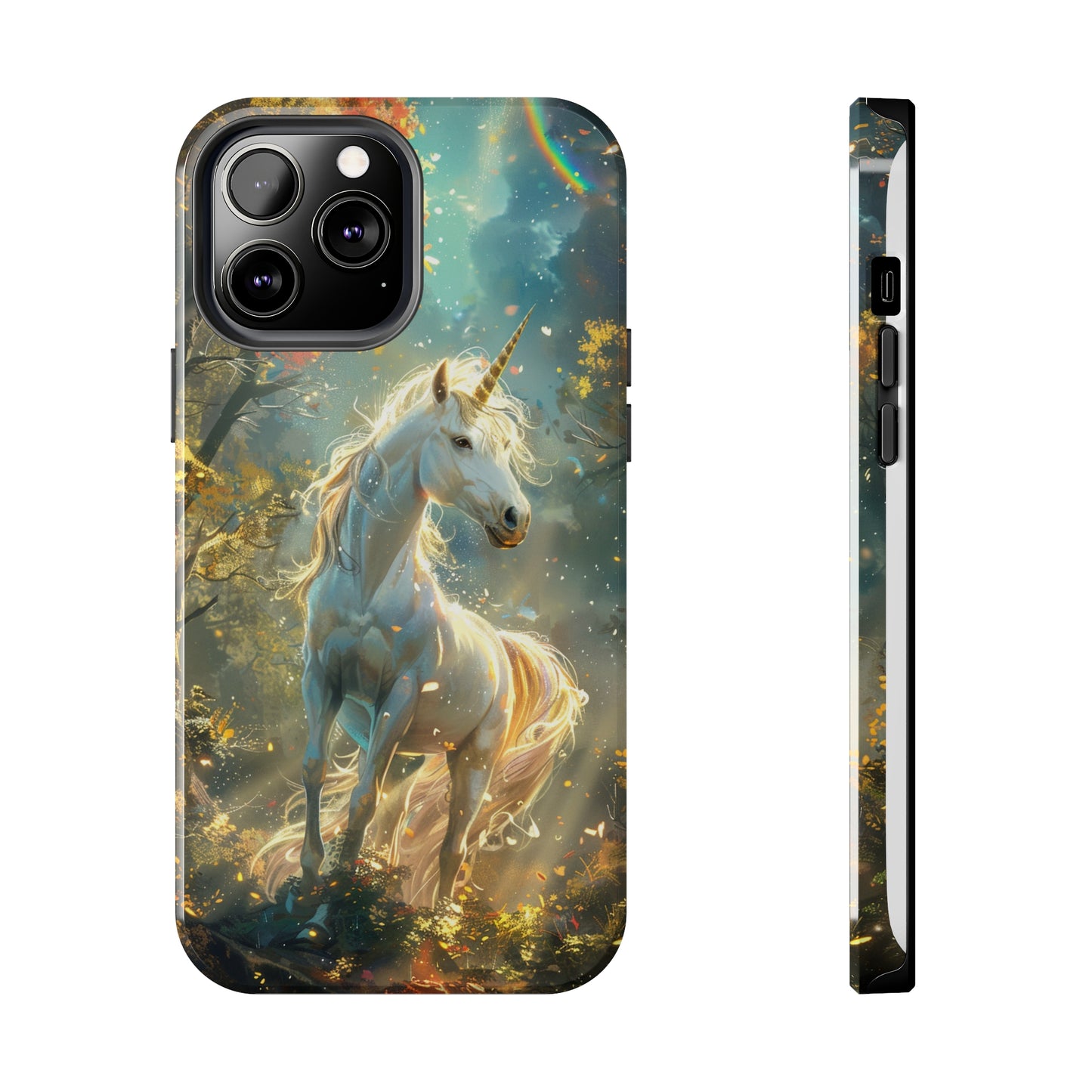 Fantasy Unicorn Phone Case for iPhone - Lightweight, Impact Resistant, Wireless Charging Compatible