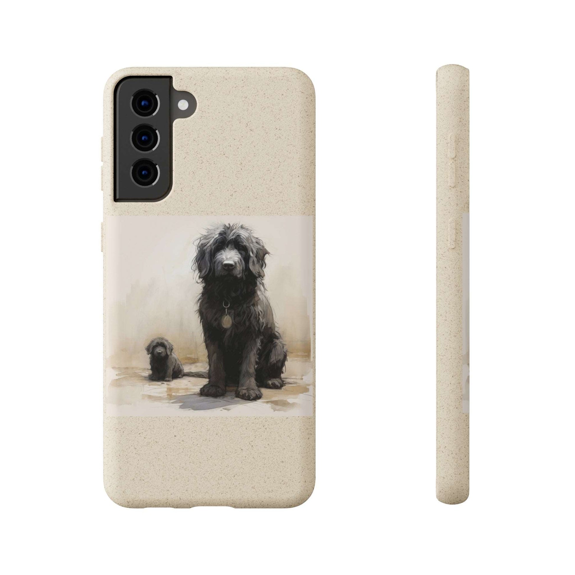 Biodegradable Custom Pet Phone Case, Dog iPhone Case, Doodle Phone Case, Newfypoo, Puppy phone case-AI phone case-AI By AJ