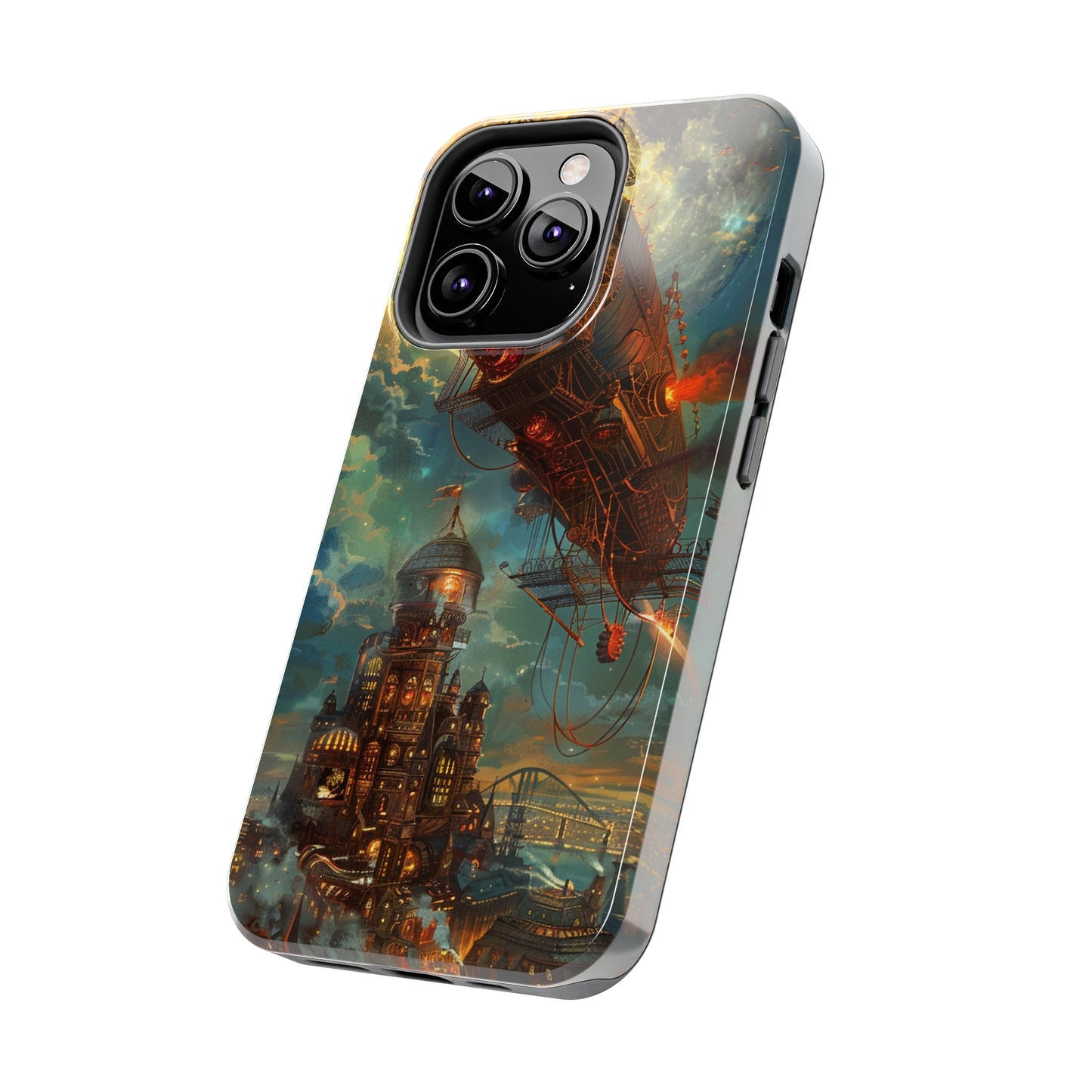 Steampunk Adventures 2 Phone Case for iPhone - Lightweight, Impact Resistant, Wireless Charging Compatible