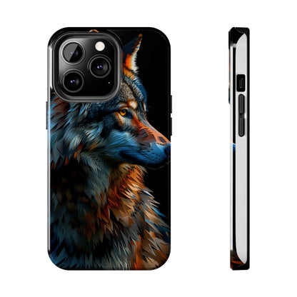 Biomorphism Style Wolf Phone Case 2 for iPhone - Lightweight, Impact Resistant, Wireless Charging Compatible