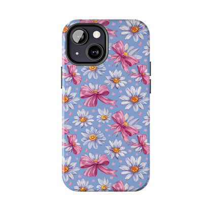 Daisies and Bows 2 Phone Case for iPhone - Lightweight, Impact Resistant, Wireless Charging Compatible