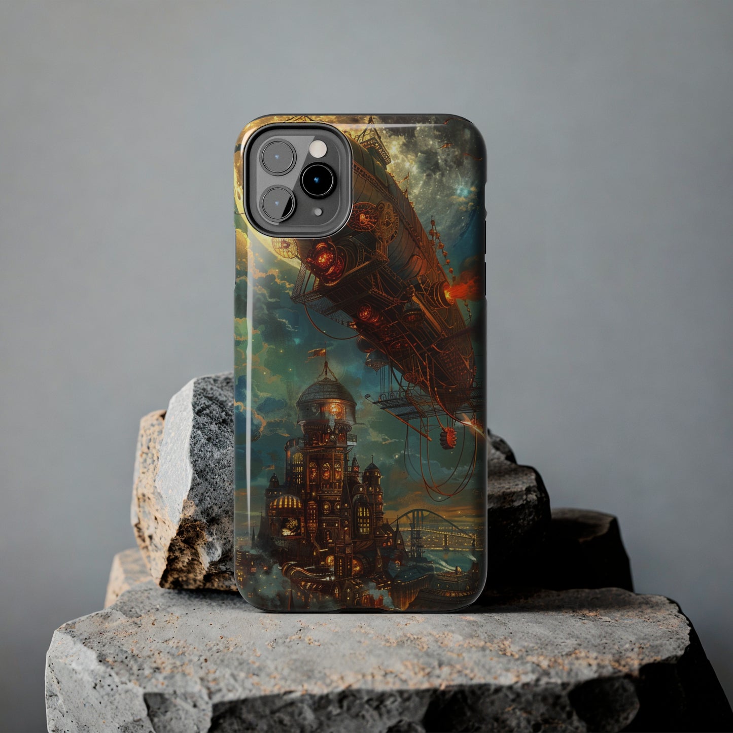 Steampunk Adventures 2 Phone Case for iPhone - Lightweight, Impact Resistant, Wireless Charging Compatible