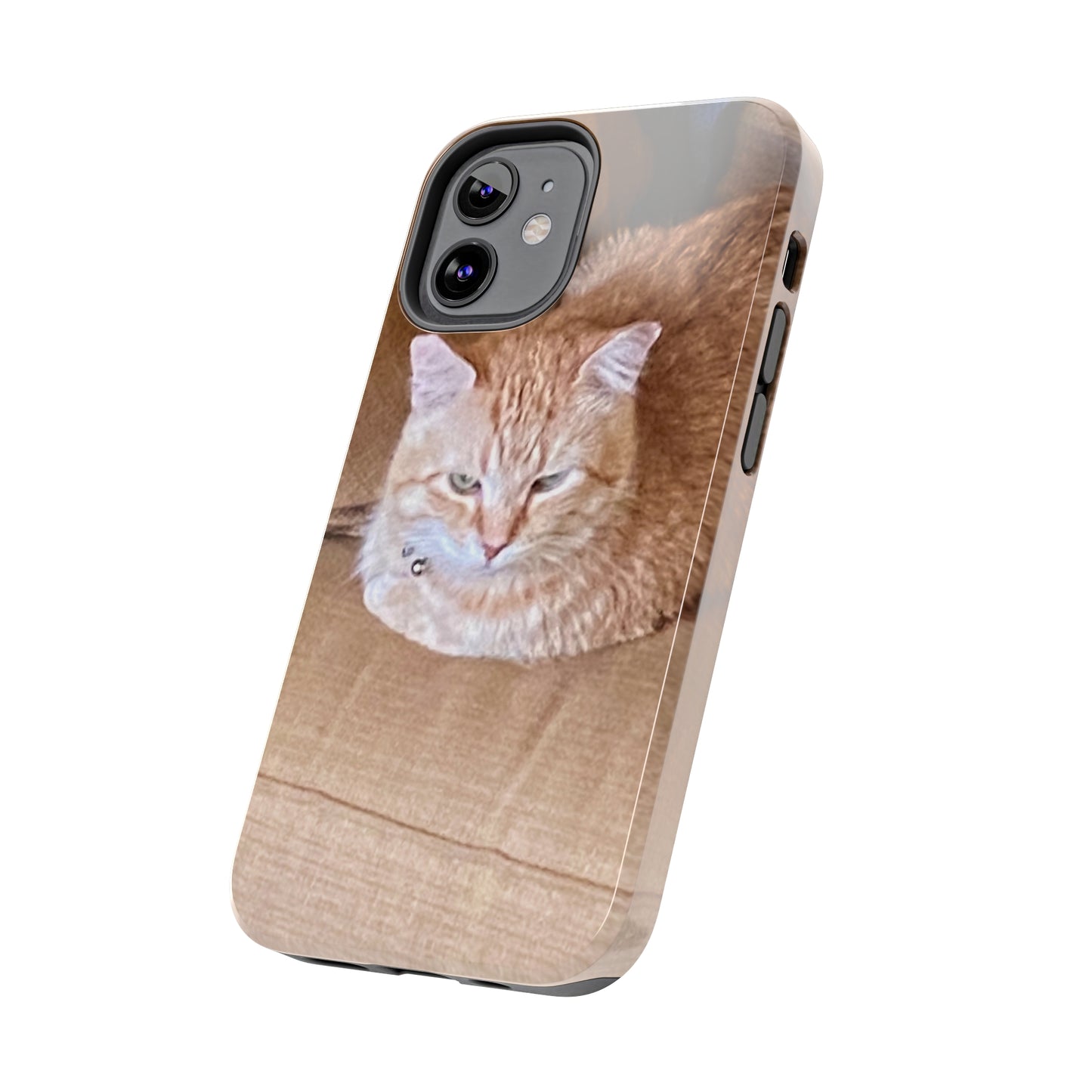 Alfred the Cat's "Couch Potato" Phone Case for iPhone - Lightweight, Impact Resistant, Wireless Charging Compatible