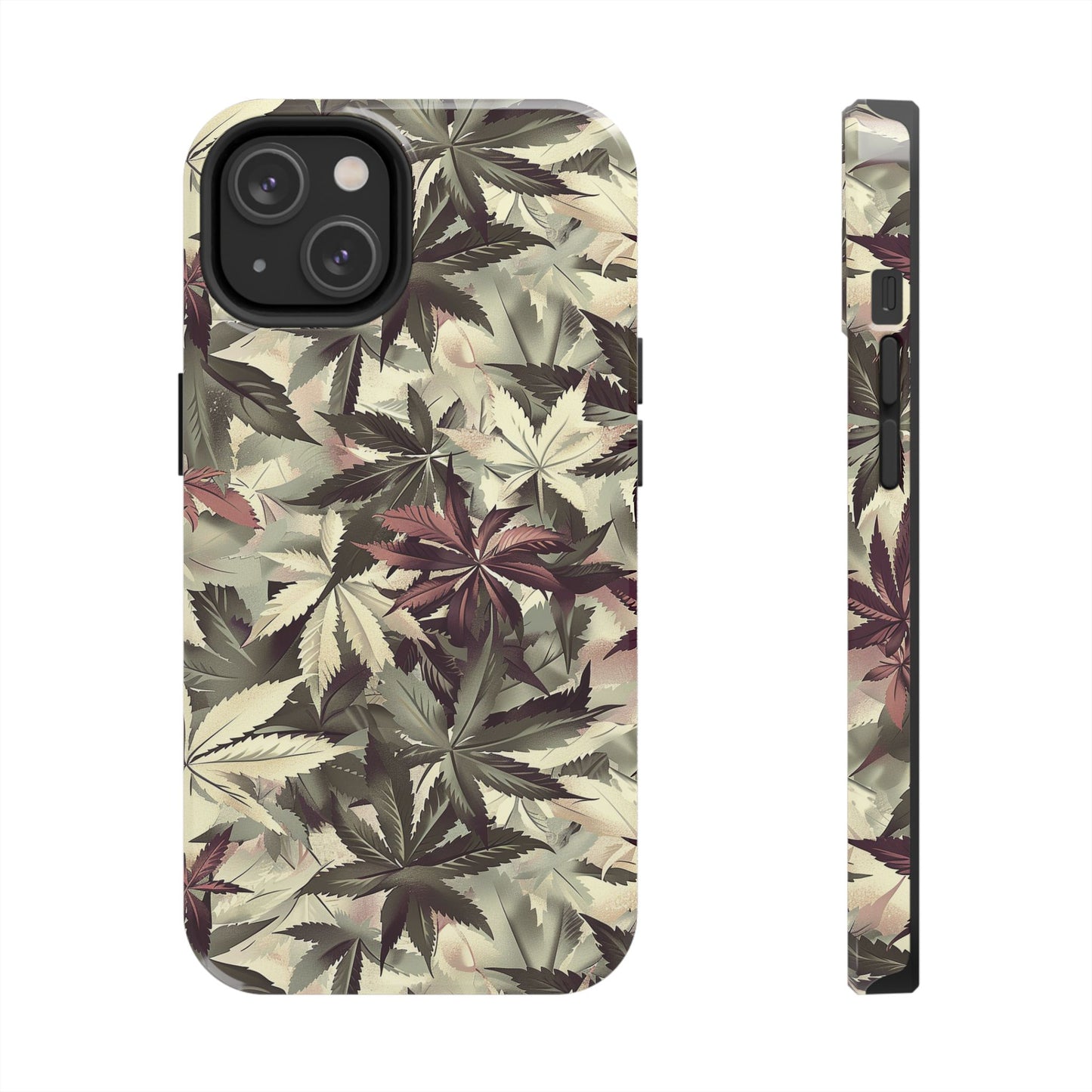 Cannabis Camo 2 Phone Case for iPhone - Lightweight, Impact Resistant, Wireless Charging Compatible