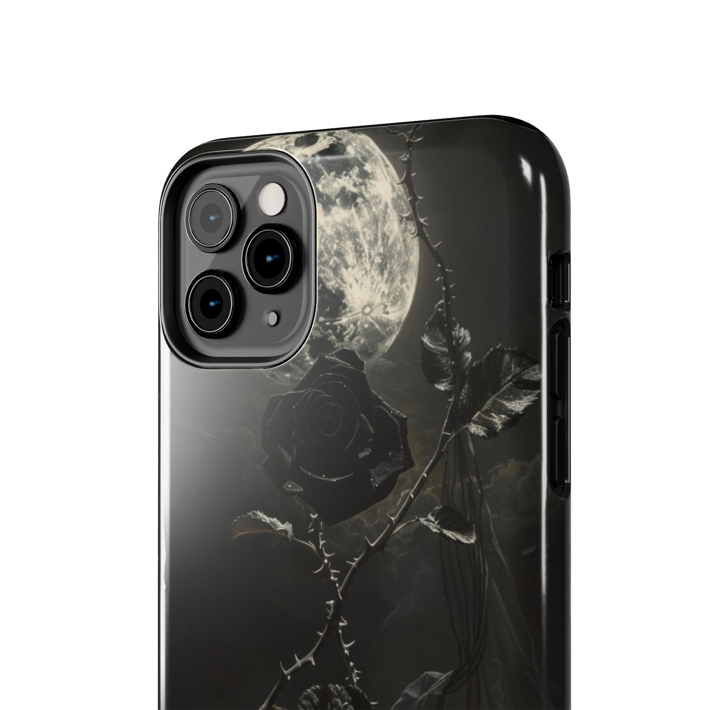 Gothic Elegance Phone Case for iPhone - Lightweight, Impact Resistant, Wireless Charging Compatible