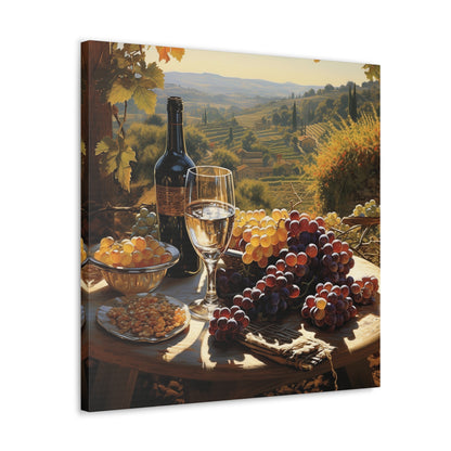 Wine Lover Canvas Gallery Wrap Series 1 A | Beautiful Wine Cellar Art Series | Kitchen Decor