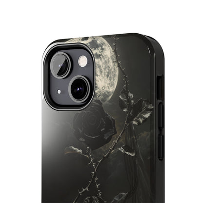 Gothic Elegance Phone Case for iPhone - Lightweight, Impact Resistant, Wireless Charging Compatible