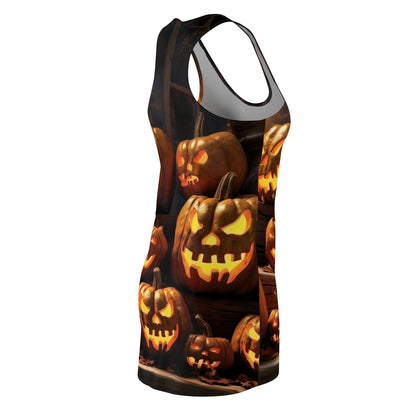 Vintage Halloween Dress with Pumpkins!!! Look Cute for Halloween in this Stylish Pumpkin Dress