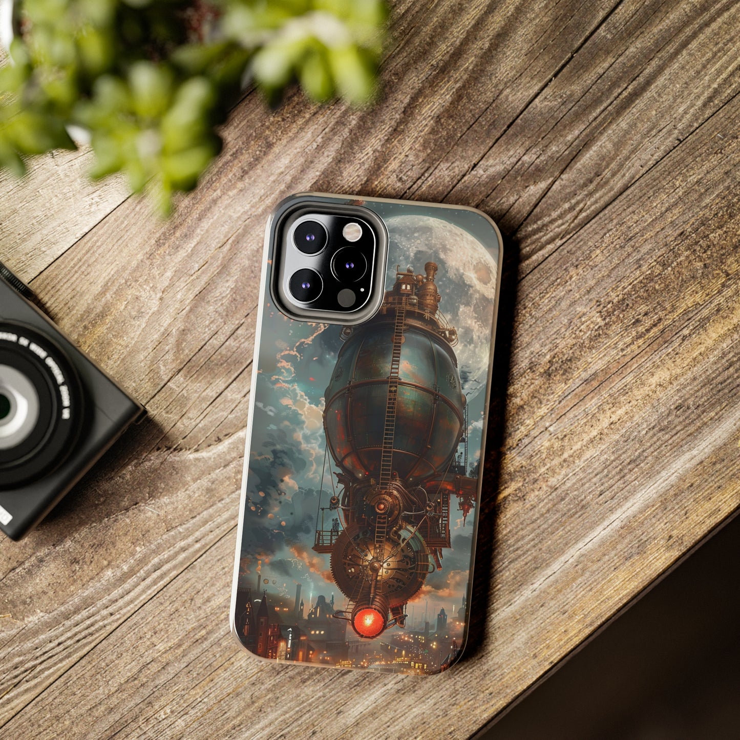 Steampunk Adventure Phone Case for iPhone - Lightweight, Impact Resistant, Wireless Charging Compatible