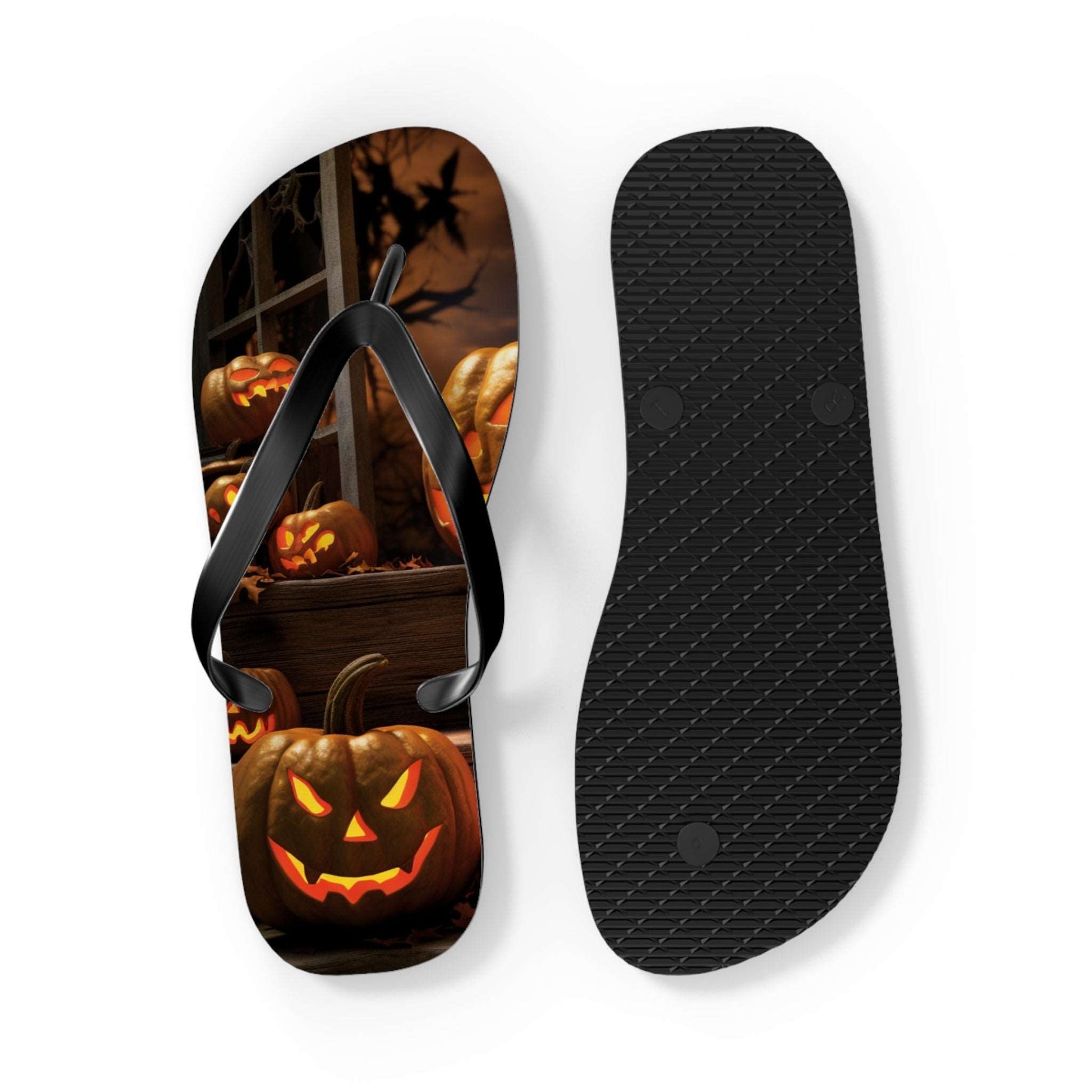 Halloween Flip Flops: The Perfect Shoes for Your Spooky Season Outfit, Great Halloween Gift, Halloween Accessory, Halloween Shoes