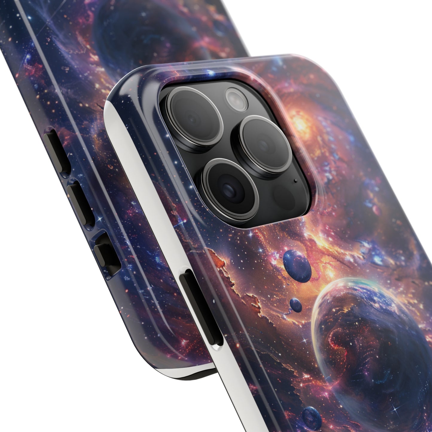 Cosmic Scene Phone Case for iPhone - Lightweight, Impact Resistant, Wireless Charging Compatible