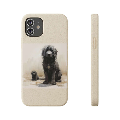 Biodegradable Custom Pet Phone Case, Dog iPhone Case, Doodle Phone Case, Newfypoo, Puppy phone case-AI phone case-AI By AJ