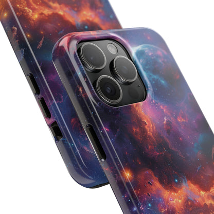 Cosmic Space Phone Case for iPhone - Lightweight, Impact Resistant, Wireless Charging Compatible