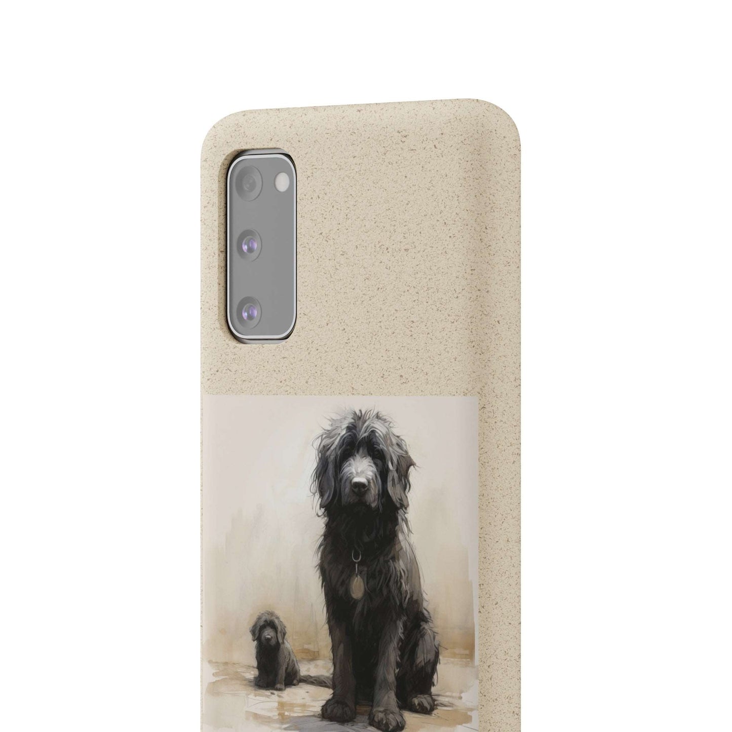 Biodegradable Custom Pet Phone Case, Dog iPhone Case, Doodle Phone Case, Newfypoo, Puppy phone case-AI phone case-AI By AJ