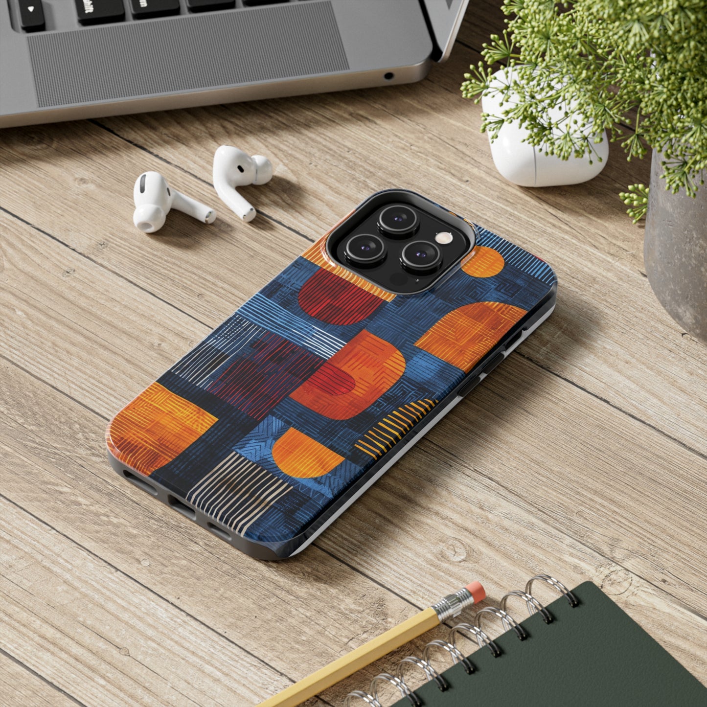 Cultural Tapestry Phone Case 3 for iPhone - Lightweight, Impact Resistant, Wireless Charging Compatible