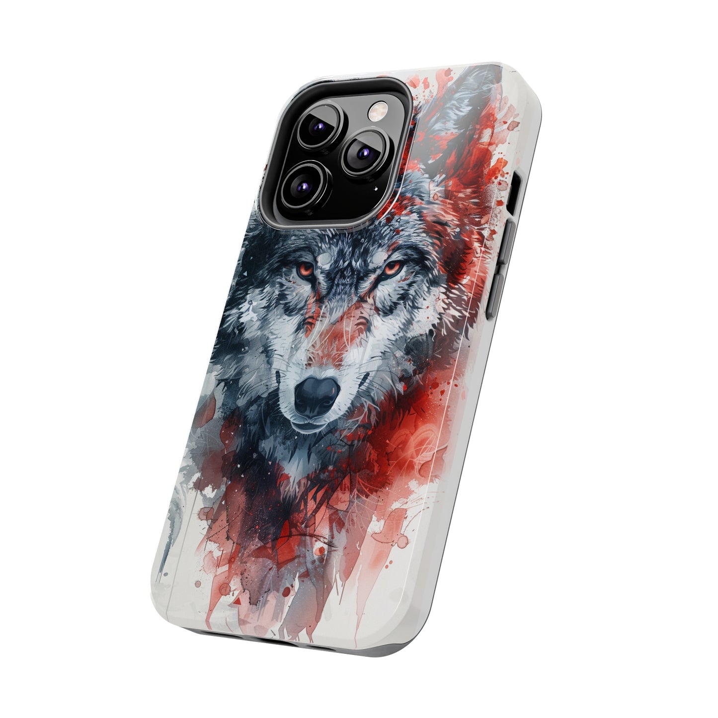 Biomorphism Style Wolf Phone Case for iPhone - Lightweight, Impact Resistant, Wireless Charging Compatible