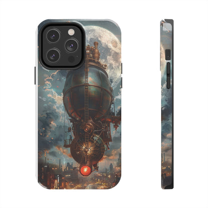 Steampunk Adventure Phone Case for iPhone - Lightweight, Impact Resistant, Wireless Charging Compatible