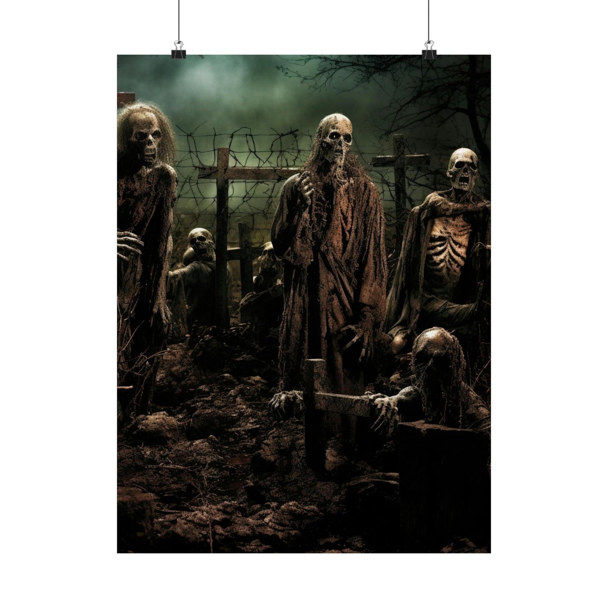 Zombie Apocalypse Poster, Zombie Poster, Halloween Decor for your home, Halloween Art, Zombie Art, Happy Halloween