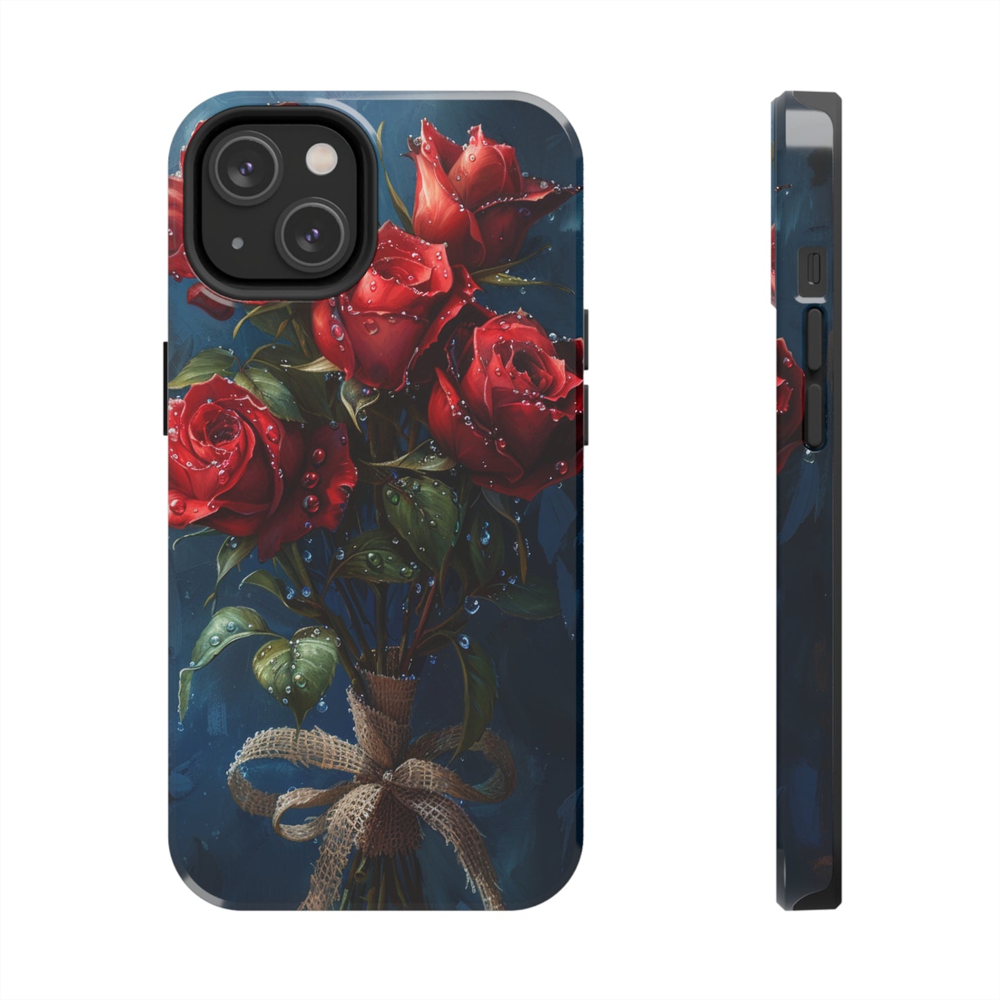 Roses Phone Case for iPhone - Lightweight, Impact Resistant, Wireless Charging Compatible