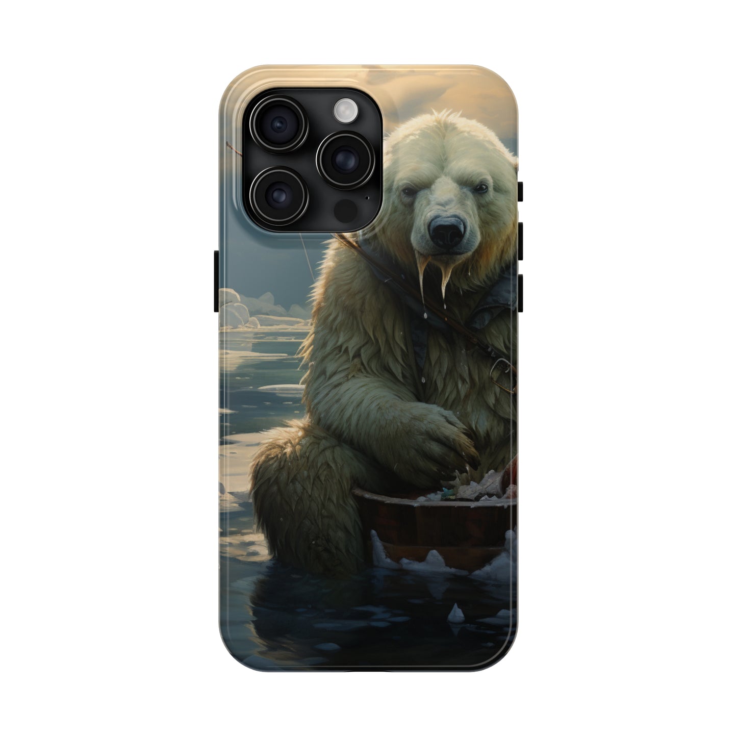 Polar Bear Phone Case for iPhone - Lightweight, Impact Resistant, Wireless Charging Compatible