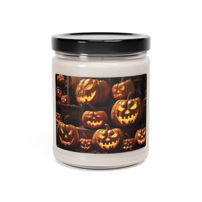 Dance of the Jack-o'-Lanterns Scented Soy Candle, Halloween Pumpkin Candle made from soy wax!