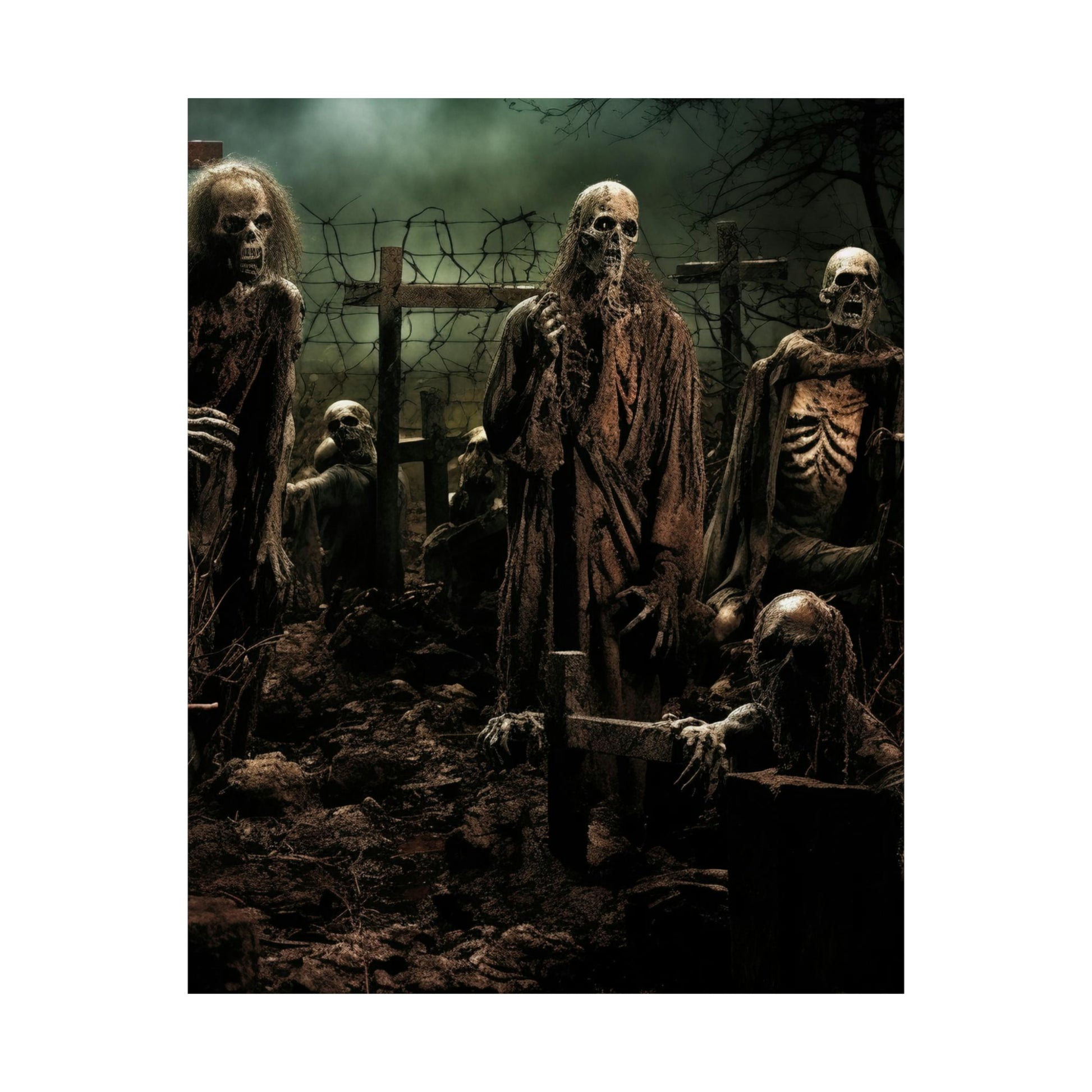 Zombie Apocalypse Poster, Zombie Poster, Halloween Decor for your home, Halloween Art, Zombie Art, Happy Halloween