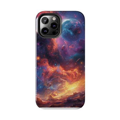 Cosmic Space Phone Case for iPhone - Lightweight, Impact Resistant, Wireless Charging Compatible