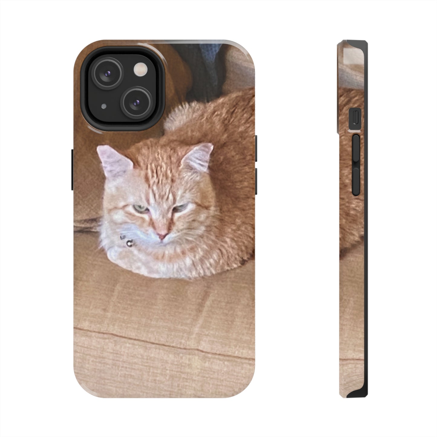 Alfred the Cat's "Couch Potato" Phone Case for iPhone - Lightweight, Impact Resistant, Wireless Charging Compatible