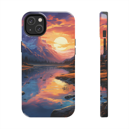 Serene Scene Phone Case for iPhone - Lightweight, Impact Resistant, Wireless Charging Compatible