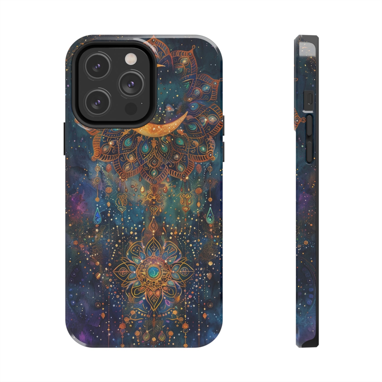 Mandala Pattern Phone Case 4 for iPhone - Lightweight, Impact Resistant, Wireless Charging Compatible