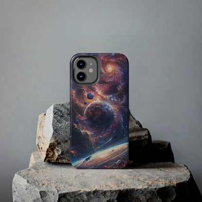 Cosmic Scene Phone Case for iPhone - Lightweight, Impact Resistant, Wireless Charging Compatible