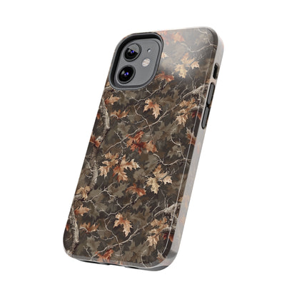 Brown Camo Phone Case for iPhone - Lightweight, Impact Resistant, Wireless Charging Compatible