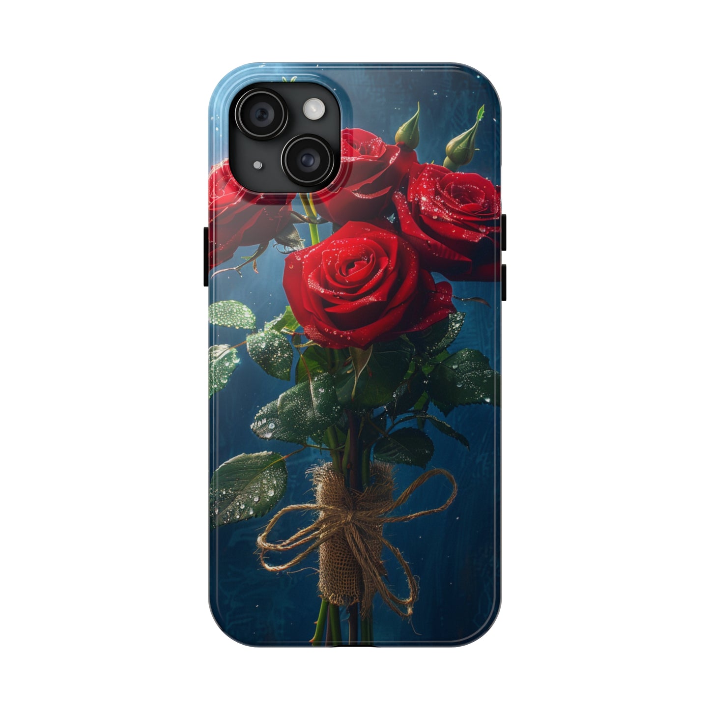 Roses Phone Case for iPhone - Lightweight, Impact Resistant, Wireless Charging Compatible