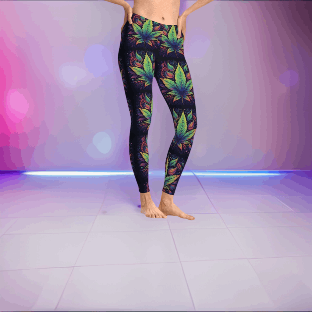 Pot leaf leggings best sale